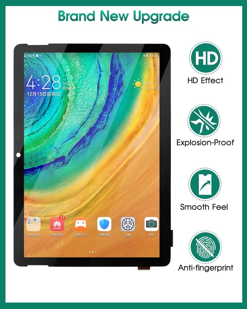SRJTEK for Microsoft Surface Go 2 Screen Replacement for Microsoft Surface 1926 LCD Screen Replacement for Microsoft Surface Go 3 LCD Touch Screen Digitizer Display Assembly Replacement 1901 1927 Black - Image 3